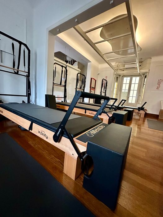 Reformers Linha Infinity del Estudio Uno Pilates